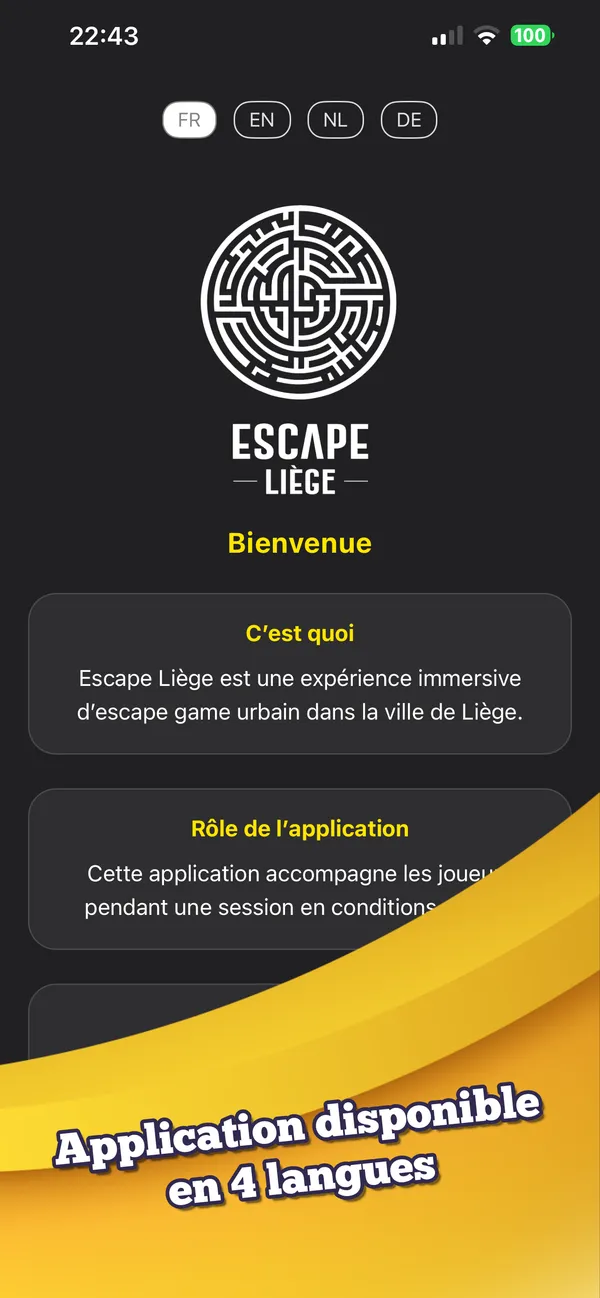 Escape Liège — Capture d'écran 1